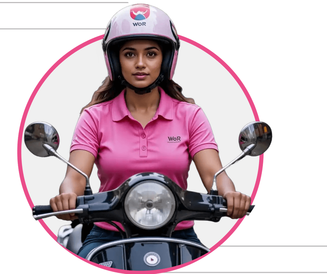 Rider female enjoying a scenic solo ride, inspiring every rider woman on the road